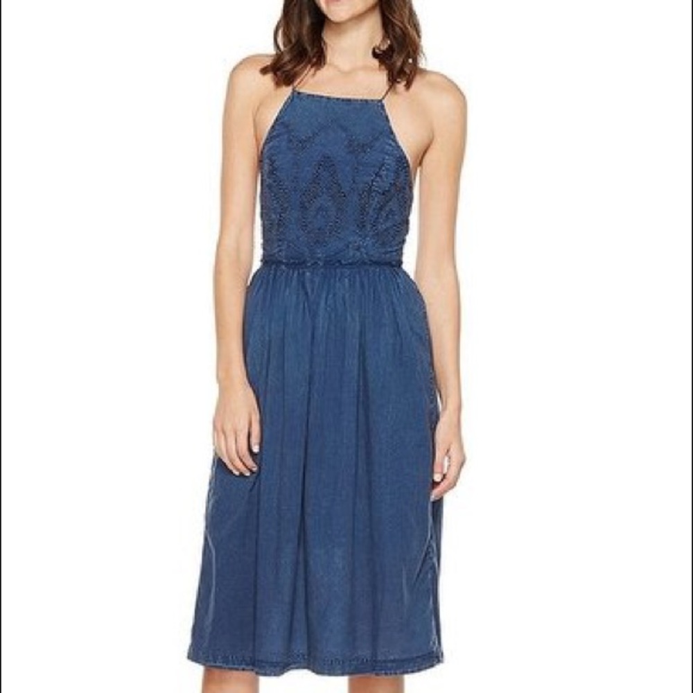 Brand new Lucky brand embroidered strap dress